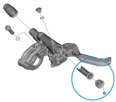 Produktbild von SHIMANO Membran-Einheit BL-M4100 - Ersatzteil für hydraulische Scheibenbremse....