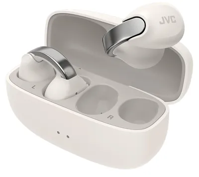 Produktbild von JVC HA-NP1T, True Wireless Stereo (TWS), Anrufe/Musik, 20 - 20000 Hz, 9,7 g, Kopfhörer, Silber, Weiß