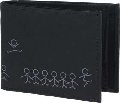 Produktbild von oxmox Geldbörse New Cryptan RFID Protect Pocketbörse Jumping Jack 2.0 Print Grey Black schwarz