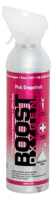 Produktbild von Boost Oxygen Sauerstoffdose zum Inhalieren Pink Grapefruit, groß, 9L