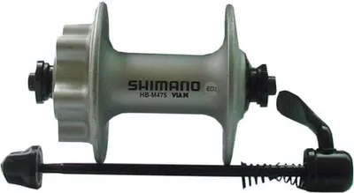 Obrázok produktu pre SHIMANO EHBM475AS5 predný náboj 'HB-M475' kotúč 6 dier, 100 mm, 36 dier, strieborný
