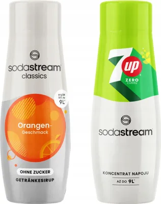 Productafbeelding van SodaStream Orange Zero: Siropvrije sinaasappelsiroop + 7UP ZERO