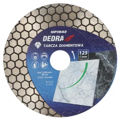 Obrázek produktu pro Diamantový kotouč 125 mm pro mokré i suché řezání