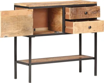 Produktbild von vidaXL Sideboard 85x30x80 cm Raues Mangoholz