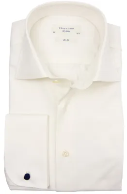 Produktbild von Profuomo Sky Blu Hemd ecru Doppelmanschette Slim Fit