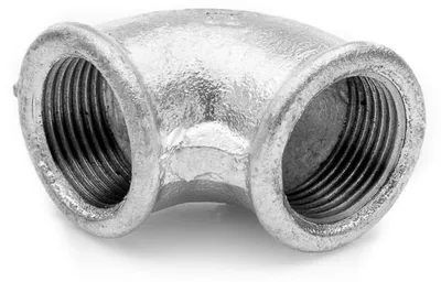 Produktbild von POLBERIS Rohrbogen 1/2'' ocynkowane żeliwne 90°.
