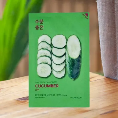 Obrázek produktu pro Holika Holika - Pure Essence Mask Sheet Cucumber - Plátýnková maska s okurkovým extraktem - 23 ml