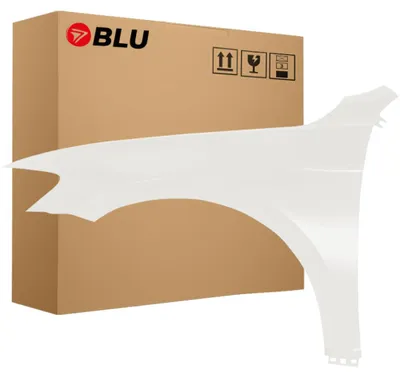 Obrázek produktu pro BLU Blatník náhrada pro VW Volkswagen Passat B8 LB9A Levý Bílý CandyWeiss | 2014-2023 | Přední | Lakovaný | Připravený k montáži | Pozink