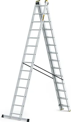 Obrázok produktu pre Drabest | Rebrík - Schodiskový rebrík 3x14 stupňov, skladací rebrík - Nosnosť 150 kg - Hliníkový rebrík, schodiskový rebrík, protišmykové nožičky