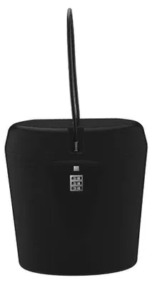 Immagine prodotto di Mini cassaforte portatile, capacità 1,5 litri, acciaio legato, colore nero