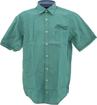 Produktbild von 30100 Casa Moda, ,  Herren kurzarm Hemd, Popeline , türkis weiß gestreift, L