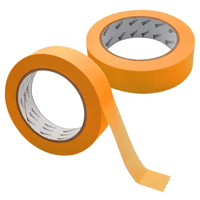 Produktbild von ARLI 2x Kreppband Goldband 30 mm x 50m Acrylat Abdeckbänder ECO für Maler und Lackierer