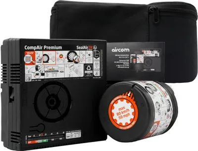 Produktbild von SealAir2K Reparatursatz: Kompressor mit Dichtmittel zur Notfall Reparatur des Reifens.