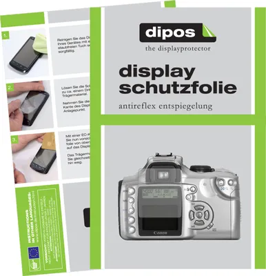 Produktbild von 2x Schutzfolie für Canon EOS 300D matt Displayschutzfolie Folie Display Schutz dipos
