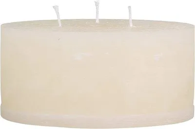 Imagen del producto de Vela cilíndrica rústica Unyqoos® Macon, 100% parafina, color crema, diámetro 7 cm, altura 15 cm, disponible en varios colores y tamaños, larga duración