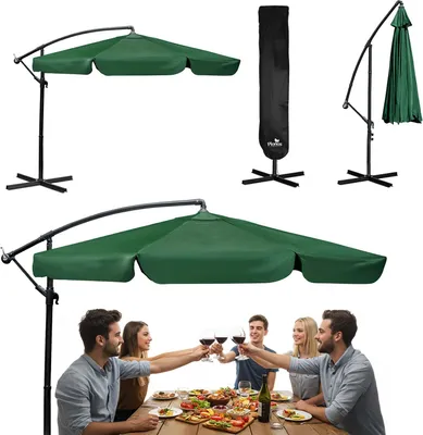 Zdjęcie produktu dla Parasol ogrodowy składany 6 segmentowy 350 cm z pokrowcem Plonos PL-880