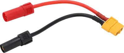Zdjęcie produktu dla Kabel przejściowy z gniazda XT60 na XT150, 133 mm, do zdalnie sterowanych modeli samochodów, samolotów i statków