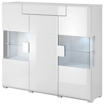 Productafbeelding van Kommode DELTO TL46 in wit / wit, glanzend