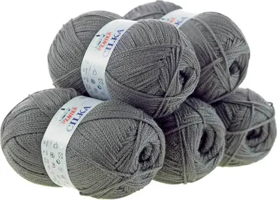 Produktbild von 500g Strickgarn CILKA by VLNIKA Klassikgarn Strickwolle Häkelgarn Sommergarn