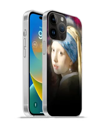 Produktbild von MuchoWow® Handyhülle Schutzhülle Hülle für Apple iPhone 14 Pro - Softcase Kunst - Vermeer - Regenbogen Silikon Softcase Handy Hülle - Umschlag