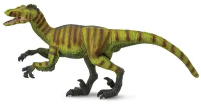 Obrázek produktu pro dinosaurus Velociraptor junior 32 cm gumový zelený/hnědý