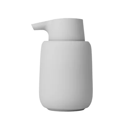 Produktbild von blomus SONO Seifenspender, Micro Chip, Keramik, Kunststoff, Silikon, H 14 cm, T 9.5 cm, Ø 8.5, V 0.25 l, 69063