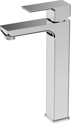 Produktbild von LAVITA Hoch Waschtischarmatur - Aquila Chrom | Aufrechte Wasserhahn Bad | Mischbatterie für Waschbecken | Waschtisch-Armaturen Badezimmer | Mit hoher Auslauf