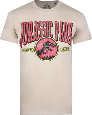 Produktbild von Jurassic Park - "Survival Training" T-Shirt für Herren TV868 (L) (Sand)