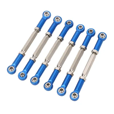 Imagen del producto de Varilla de empuje para coche a control remoto, piezas de mejora para coche a control remoto, sistema de conexión con varilla de ajuste, varilla de ajuste de aleación de aluminio, varilla de empuje de aleación de aluminio para coche a control remoto