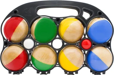 Produktbild von Ein Boccia-Spiel aus Holz für Kinder und Erwachsene
