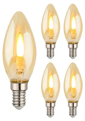 Produktbild von Vito Lighting E14 LED-Lampe B35 1W 50lm 1800K extra warmweiß 5 Stück
