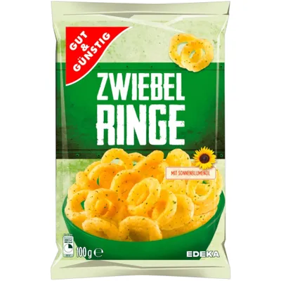 Produktbild von Gut & Günstig Zwiebelringe 14 x 100g