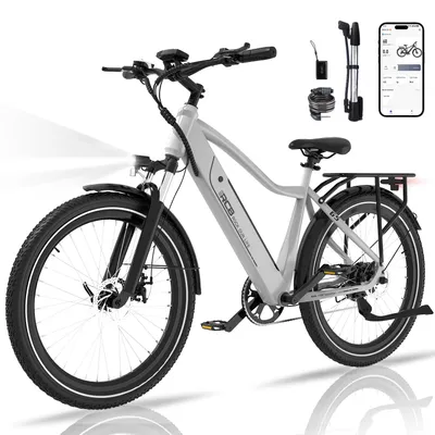 Produktbild von RCB G5 E-Bike 27.5" – Elektrofahrrad für Erwachsene, 13Ah Akku, Aluminiumrahmen, App/NFC Unlock,  Sperrbare Federung, City & Trekking Fahrrad