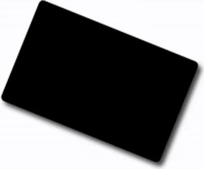 Image de Plastikkarte - 86 x 54 x 0.76mm, 30mil, blanko, schwarz