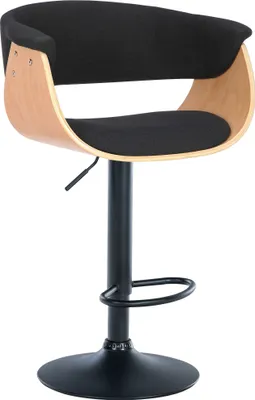 Produktbild von Barhocker HLO-CP301 Stoff  natura/schwarz