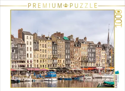 Produktbild von CALVENDO Puzzle Honfleur | 1000 Teile Lege-Größe 64x48cm Foto-Puzzle für glückliche Stunden