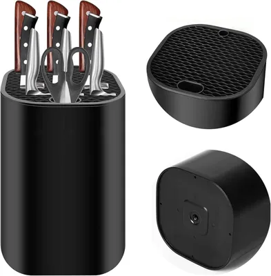Produktbild von Messerhalter schwarz, für Küchenmesser, 21 Steckplätze, ohne Messer, für Küche