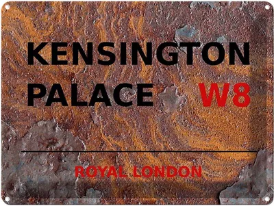 Produktbild von vianmo Blechschild 30x40 cm London Royal Kensington Palace W8