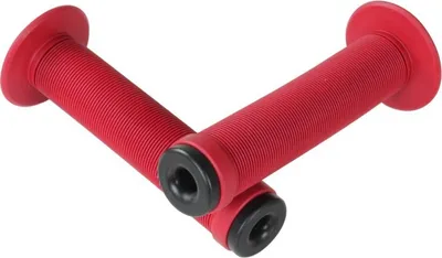 Produktbild von deTox Black Eye BMX Griffe 146 mm 22,2 mm Fahrradgriffe Grips Lenkergriffe Set rechts links (rot)