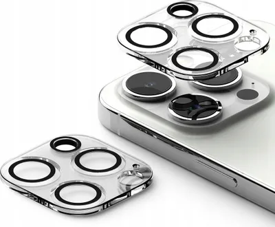 Produktbild von Ringke Kameraschutzfolie Handyfolie Handyfilm Film für iPhone 15 Pro 2 Stück