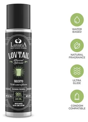 Productafbeelding van INTIMATELINE - LUXURIA LOVTAIL MOJITO glijmiddel op waterbasis, 60 ml