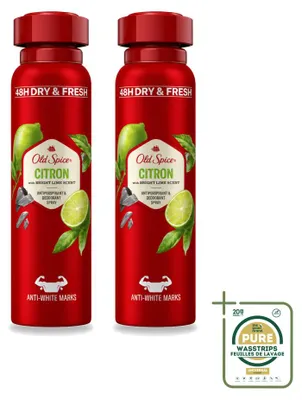 Obrázok produktu pre 2 x Deodorant Old Spice Citron – 150 ml – Balenie s 2 kusmi