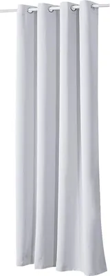 Produktbild von WOLTU Vorhang, Blickdicht, mit Ösen, 250g/m², Grau-Weiß 135x225 cm (1 Stück)