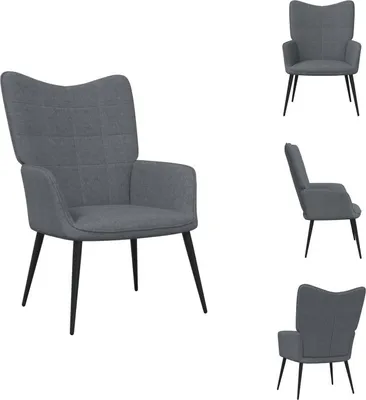 Produktbild von vidaXL Relaxsessel Dunkelgrau Stoff - Sessel
