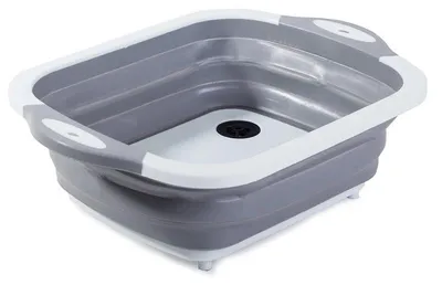 Zdjęcie produktu dla Verk 15688 Składana silikonowa miska z ociekaczem/deska do krojenia 2w1