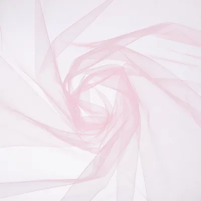 Organzastoff hellrosa 2,1 m x 178 cm, transparent, weich