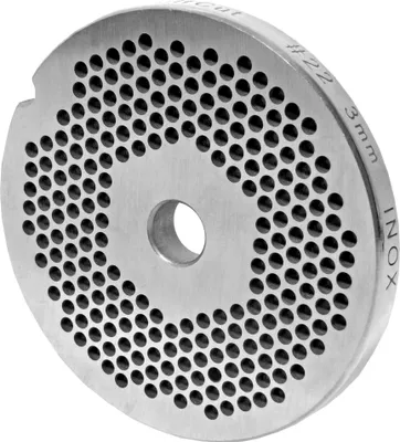 Produktbild von Fleischwolfscheibe, Lochscheibe aus Inox-Stahl Größe 22 in 3,0 mm Bohrung von WOLFCUT