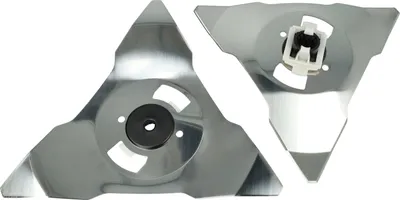 Produktbild von vhbw 2x Ersatz-Messer kompatibel mit Robomow RC312, RC304u, RC306, RC308, RC312PRO, RC308PRO, RC308u Rasenmäher - Ersatzklinge Silber, Edelstahl