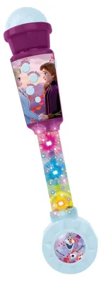 Produktbild von Kinder-Mikrofon, Karaoke-Mikrofon – Mit Lichteffekten – Mit Lautsprecher – Frozen – 5 Melodien