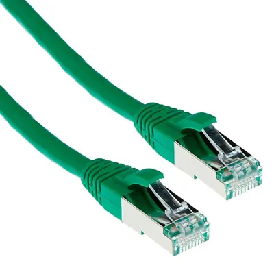 Immagine prodotto di ACT Green 7 metri di cavo patch SFTP CAT6A snagless con connettori RJ45